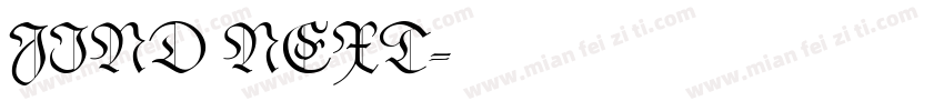 JIND NEXT字体转换